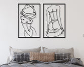 Female Body Naked Metal Wall Art Decor | Yedwo